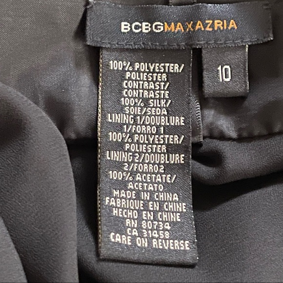 BCBG MAXAZARIA BLACK DRESS | SZ 10 - Picture 9 of 9